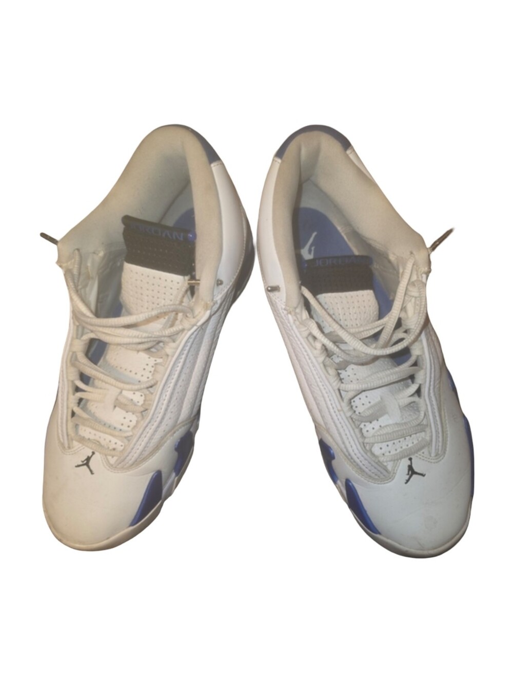Jordan White and Blue Men's Sneakers